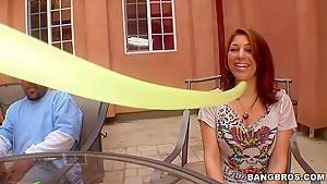 Busty slut Britney Stevens takes on monser cock - hdzog.com