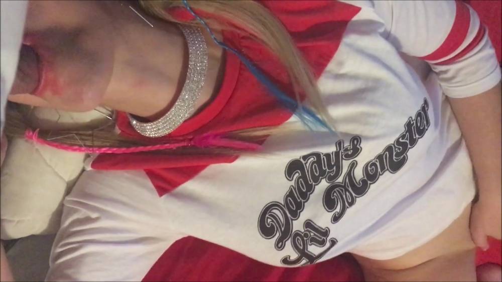 Cosplayed Harley Quinn slut blowjob and swallowling - xh.video - Usa