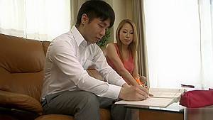 Classy oriental MILF Erika Kitagawa performing in amazing creampie porn video - hdzog.com