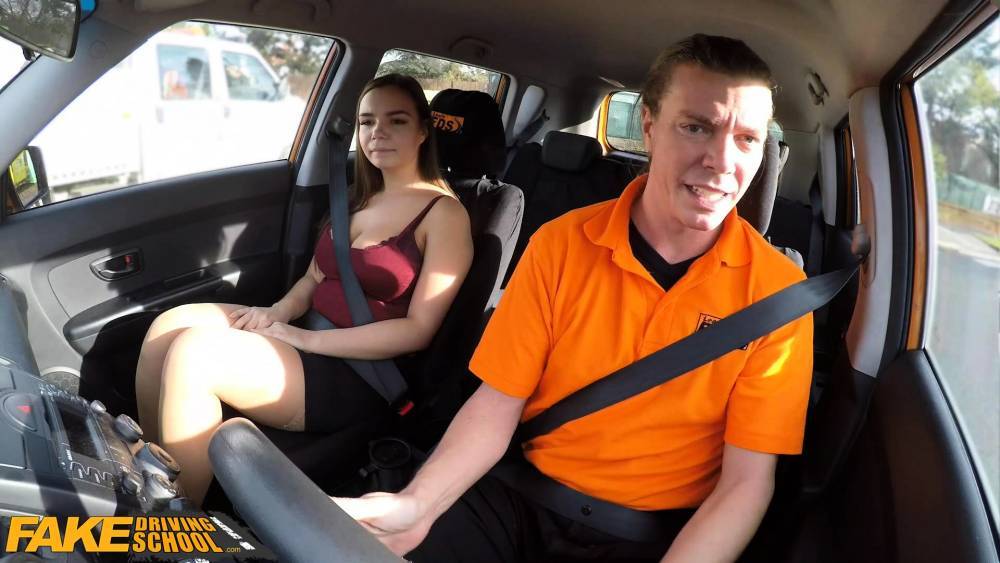 Sofia - Fake Driving School Curvy brunette Sofia Lee - drtvid.com