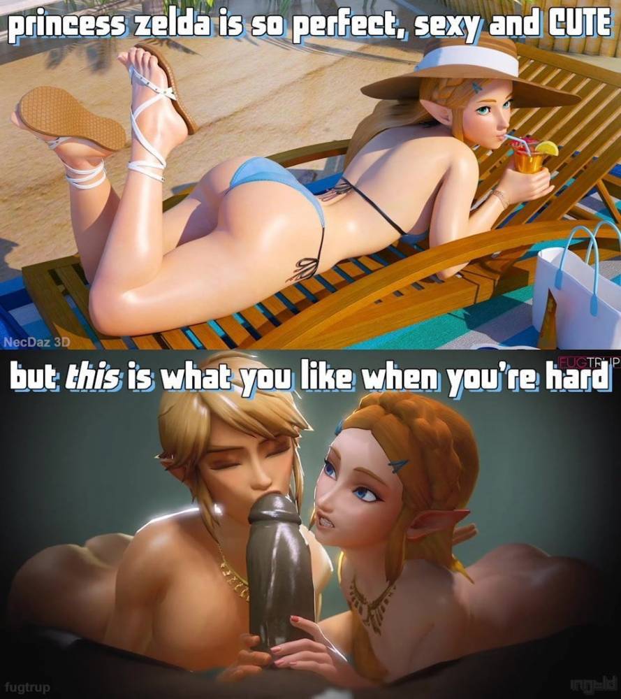 Link - Blacked waifu - Zelda and Link showing u what you love - xh.video