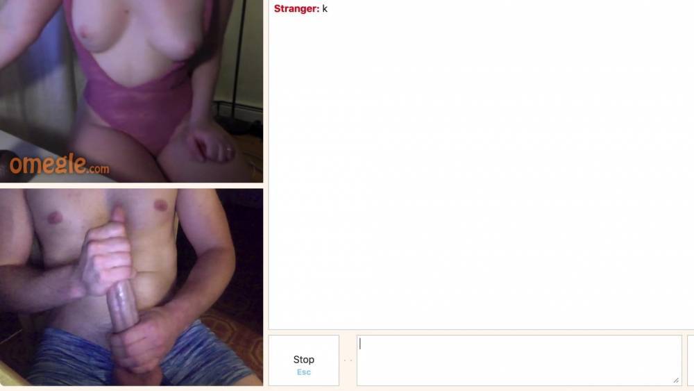 Girl on Omegle with sexy body sees a big dick - xhamster.com