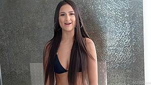 Eliza Ibarra - Amazing brunette, Eliza Ibarra is sucking many dicks in a row and getting multiple facial cumshots - hdzog.com