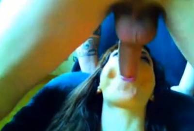 Girl throat fucked by her man b4 giving BJ - icpvid.com