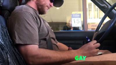 Horny Guy Bustin A Nut at the Bank ( Hands free Public Cum ) - icpvid.com