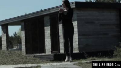 Spy On This Sexy Exhibitionist As She Gets Naked And Masturbates - upornia.com