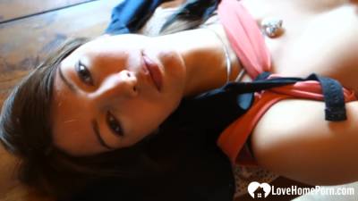 Slut Shoves A Huge Dildo Into Her Tight Pussy - hclips.com