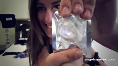 College Cam Girl Testing Our Toys - hclips.com