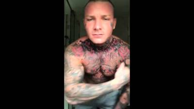 Tattoed guy and huge cock 3 - drtuber.com