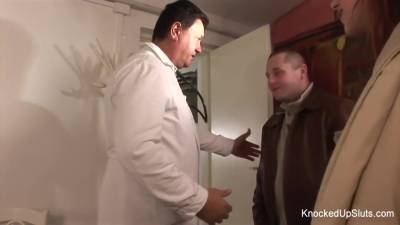 Knocked Up Redhead Sucks And Fucks In The Doctors Office - txxx.com