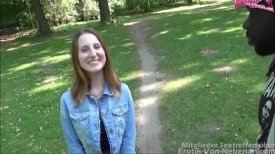 Dreier In Berlin - Outdoor Threesome Sex In Public Forest With Cute Teeny - txxx.com - Germany