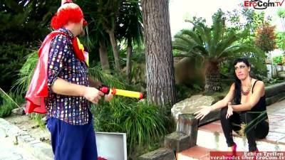 Hot Spanish Slut With Big Silicone Tits And A Fetish For Clowns Fucks A Man I - upornia.com - Spain