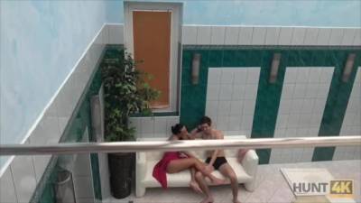 Horny amateur couple is fucking while a kinky stranger is trying to make a video of them - sunporno.com