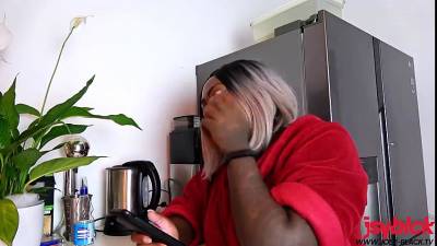 Greyhair Ebony Cheated on her BFF with her Boyfriend and got a Huge Creampie Josy Black - sunporno.com