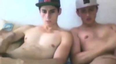 Bros Jerking Together - cum eating - icpvid.com