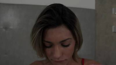 Busty lingerie tgirl tugging cock - nvdvid.com