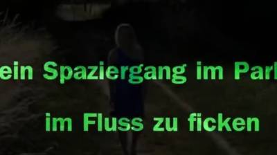 ein Spaziergang im Park im Fluss zu ficken - nvdvid.com - Germany