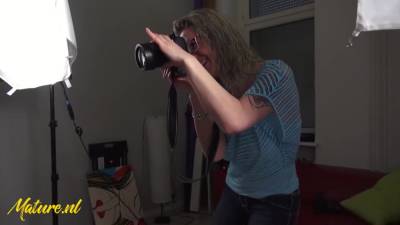 Horny Photographer Couldnt Contain Herself & Started Sucking Dick - upornia.com - Germany