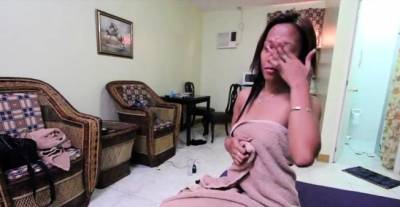 Aphrodisiac brunette hottie Leena gets off with big cock - nvdvid.com - Thailand