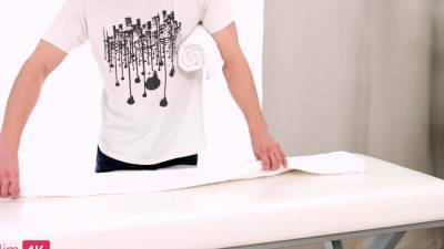 Cute teen satisfied by masseur - nvdvid.com