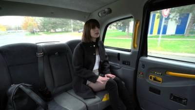 Fake Taxi Cute petite brunette rubs her pussy - drtuber.com