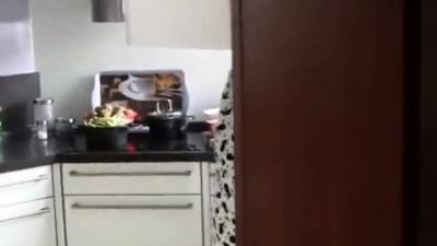 Busty MILF fucked in the kitchen - drtuber.com