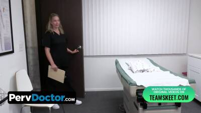 Teeny Babe And Her Busty Friend Went On Annual Exam But End Up Sharing The Doctors Cum - sexu.com