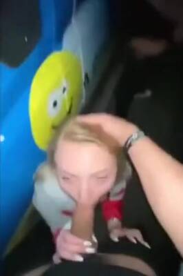 College Girl Being Used For Blowjobs Behind A Van - hclips.com