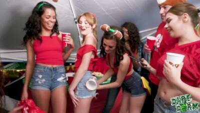 Alex More - Vienna Black - Dorm Party Zone - porntry.com