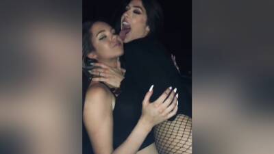 Lesbians Kissing On A Party - hclips.com