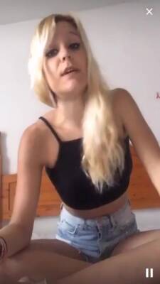 Cute Blonde In Shorts - hclips.com