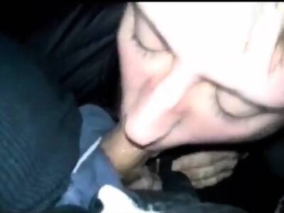 Twink sucking cock at the truck stop with CIM and swallow - icpvid.com