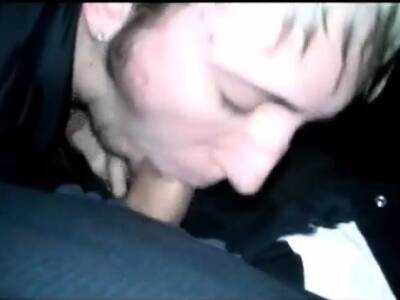 Twink sucking cock at the truck stop with CIM and swallow - icpvid.com