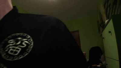 Babe in stockings riding cock on the couch - nvdvid.com