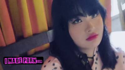 Lucky Guy Stuffs His Sausage In Plump Asian Girl's Mouth And Shoots His Cum Deep In Her Throat - sexu.com