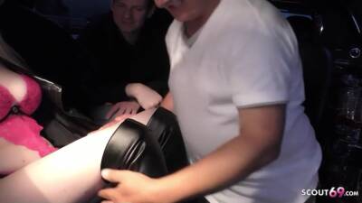 German Street Whore Mia Pickup And Fuck In Car By 3 Old Guy - hclips.com - Germany