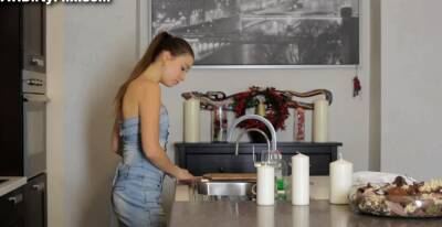 Glamour brunette doll Vicca gets lanced by big pecker - nvdvid.com