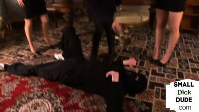 Tiny dick femdoms wanking pathetic cock - icpvid.com
