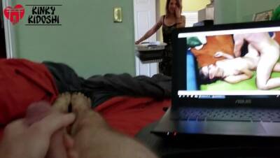 Roommate Doing Laundry Walks In, Watches Me Jerk and Cum - veryfreeporn.com