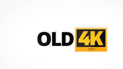 OLD4K. When cock is hard old man has to play with pussy - nvdvid.com