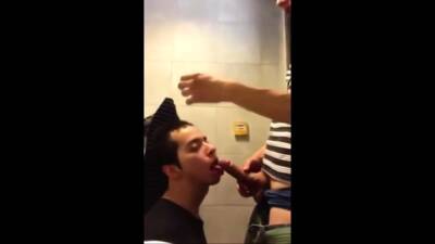 University Bathroom Face Fucking and Cum Swallowing - nvdvid.com