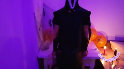 Horny Ghost Fucks The Ghost Woman Until Happy Halloween Orgasm - hclips.com