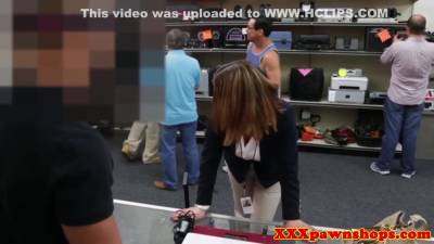 Pawnshop Businesswoman Creamed For Cash - hclips.com