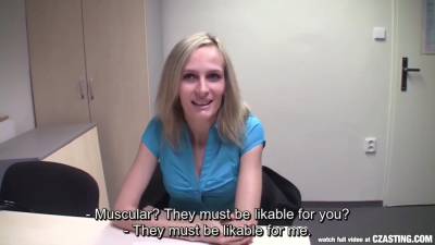 Skinny Czech Blonde At Casting - hclips.com - Czech Republic