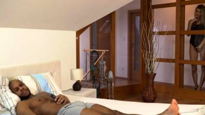 BLACK4K. Black fellow gives ravishing blonde dicking - nvdvid.com