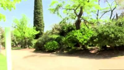 Smoking Hottie Fucked Hard by Tattooed Guy Outdoor - nvdvid.com