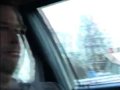 Me and a young swedish man in car - nvdvid.com - Sweden