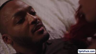 Ts Rubi Maxim fucks other husband with a hard interracial anal sex - fetishpapa.com