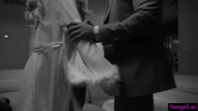 Skin - TS stunner Aubrey Kate akes a skin slapping anal ride - fetishpapa.com