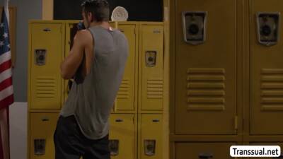 Sexy ebony TS butt fucked by randome guy - fetishpapa.com